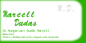 marcell dudas business card