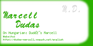 marcell dudas business card